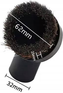 Merkloze Ronde Parketborstel met Natuurhaar - 32mm — thumbnail 2