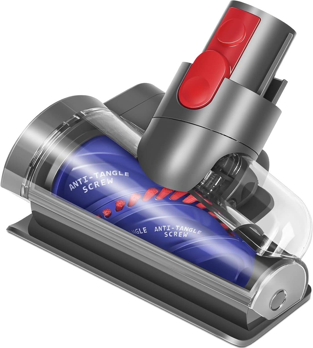 Leba Anti Klit Borstel Geschikt Voor Dyson Steelstofzuiger V15, V11, V10, V8 & V7 - Mini Turbo Zuigmond - Matrasborstel - Opzetstuk - Stofzuigermondstuk - Mondstuk - Stofzuigeraccessoires — afbeelding 1
