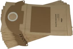 vhbw 10 stuks vervangende stofzakken voor Kärcher 6.904-143 voor stofzuigers - 42,5 cm x 24,8 cm bruin — thumbnail 4