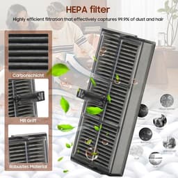Vervangingsset accessoires voor Dreame L10s Pro Ultra Heat, L10s Ultra Gen 2, X30 Ultra, Mova E30 Ultra – 1 hoofborstel, 4 zijborstels, 4 HEPA-filters, 4 doekjes, 6 stofzakken — thumbnail 5