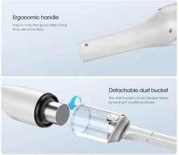 Autostofzuiger 12V – Krachtige Zuigkracht – Compact & Licht – Met Meerdere Opzetstukken – Voor Auto-interieur — thumbnail 3