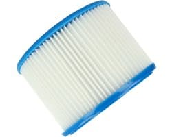 vhbw geplooid filtervervanging voor Makita P-70219, W11753 stofzuigers - cartridgefilter blauw wit