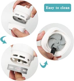 Mini Draadloze Tafelstofzuiger, Draagbare Bureau Stofzuiger USB-oplaadbaar voor Toetsenbord, Laptop, Kantoor, Auto en Huisdierenhaar(Zwart) — thumbnail 5