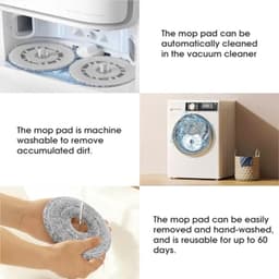 10 stuks microvezel reinigingsdoeken voor Dreame L10s Ultra Gen 2/Gen 3, L10s Pro Ultra Heat, L20 Ultra, X40, X50 Ultra, Mova E30 Ultra, P50 Pro Ultra, Xiaomi X10+/X20+ stofzuigerrobots — thumbnail 3