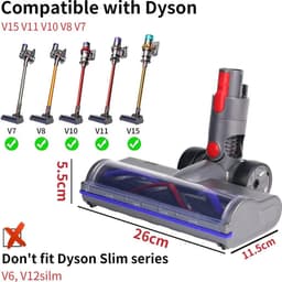 Direct-drive vervangende borstelkoppen Geschikt voor Dyson V7, V8, V10, V11 en V15 — thumbnail 2