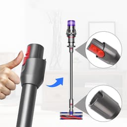 Slang voor elektrische stofzuiger - Steelbuis - Metalen geleidende buis - Stofzuigeraccessoire - Grijs voor Dyson V10 Digital en V12 Detect Slim — thumbnail 2