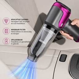 Draadloze Stofzuiger 16000 Pa – 4-in-1 Handstofzuiger met Borstelloze Motor – 3 Zuigstanden & Meerdere Opzetstukken – Krachtige Mini Autostofzuiger voor Auto, Thuis, Kantoor, Meubels, Kieren & Huisdierhaar — thumbnail 4
