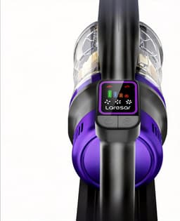 Laresar X11 draadloze stofzuiger, 55 kPa / 550 W, 60 min. batterijduur, 2 liter stofreservoir, groene LED-indicator, touchscreen, voor dierenharen, tapijten en harde vloeren — thumbnail 2