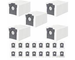 21 stuks stofzakken voor Dreame L10/L10s Pro/L40/L40s/L50/Aqua10 Ultra- L20/X40/X50 Ultra Complete- voor Mova E30/E40/V50/P50/P50s/Z60 Ultra stofzuiger- 3,2 l capaciteit stofzuigerzakken