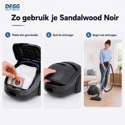 DEGG® – Geurstaafjes voor Stofzuiger – Sandalwood Noir – Verfrist tijdens het Stofzuigen – 5 Stuks — thumbnail 5