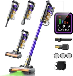 House Of Atelier - Draadloze Stofzuiger - Handstofzuiger - Smart Touch Display - Met Turbo Borstel - 60 min Looptijd - 550W — thumbnail 2