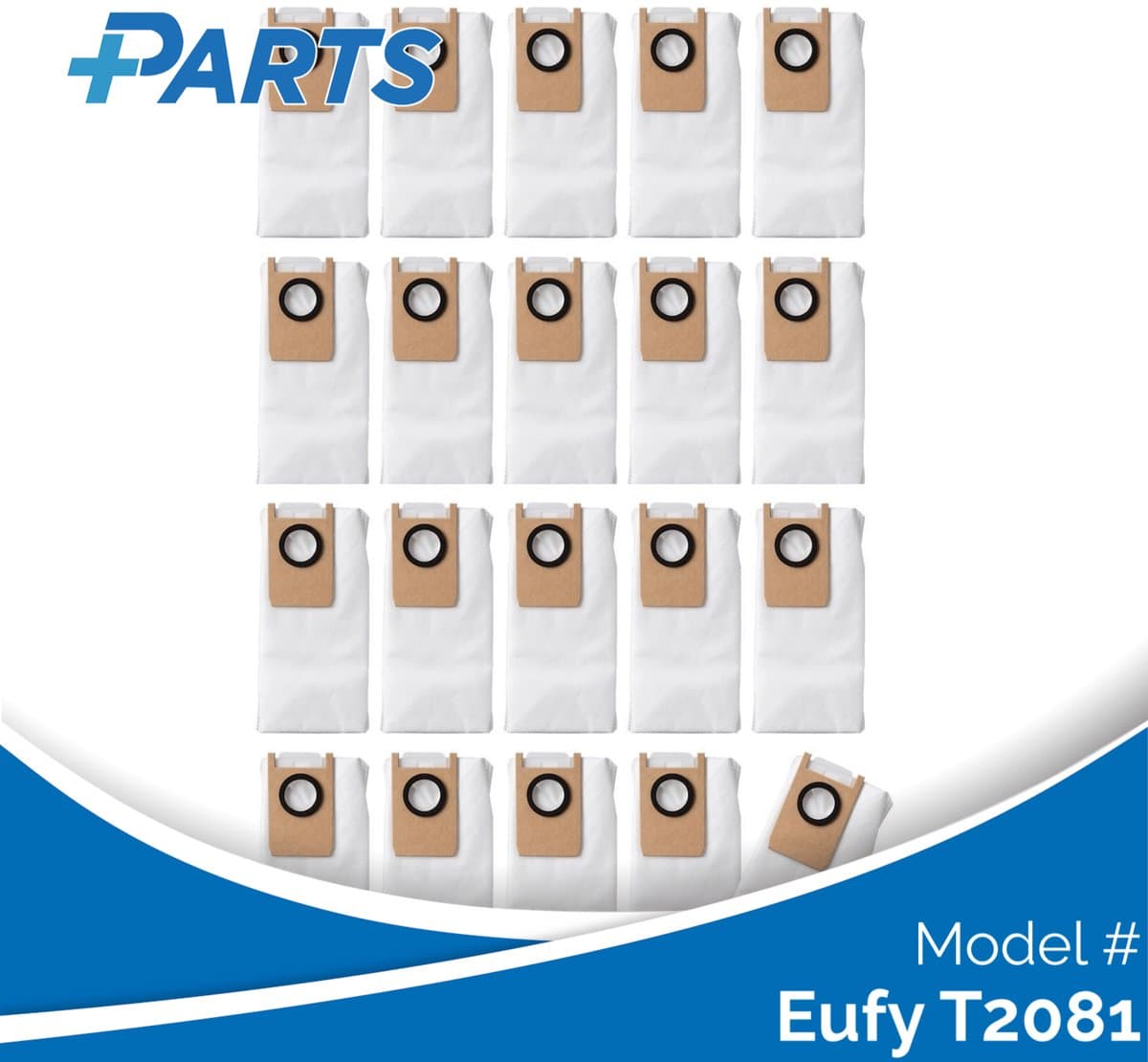 Eufy T2081 Stofzakken (20 Stuks, Plus.Parts® alternatief voor T29B9) — afbeelding 1