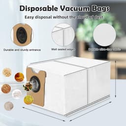 19 stuks Accessoires Kit Vervanging geschikt voor Eufy Omni C20 Stofzuiger - 1 Hoofdborstel, 4 Mop Doek Pads, 4 Zijborstels, 4 HEPA-filters, 6 Vervangende Stofzakken — thumbnail 4