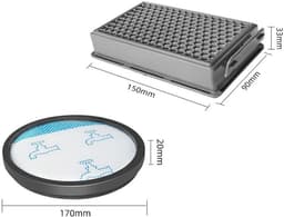 Filter compatibel met Rowenta RO4825EA Compact Power XXL RO4825 RO4871 TW48 Motor scheidingsfilter uitlaatfilter stofzuigeronderdelen — thumbnail 2