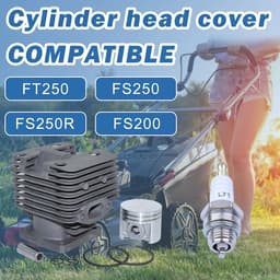 Cilinder Zuiger Kit - Motoronderdelen Set - Bosmaaier Reparatie - 40mm Diameter - 1 set - Zilverkleurig — thumbnail 4