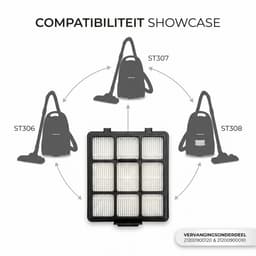 HEPA Filter geschikt voor Inventum ST306, ST307, ST308 vervangt onderdeel nummer 21200900120 en 21200900010 — thumbnail 4