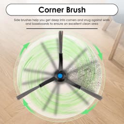 17-delige T50 Pro alles-in-één kit Geschikt voor Ecovacs Deebot T50 Omnidirectionele/T50 Pro Omnidirectionele apparaten: 1 roterende borstel, 4 zijborstels, 4 stofzakken, 4 filters, 4 dweilmatten — thumbnail 2