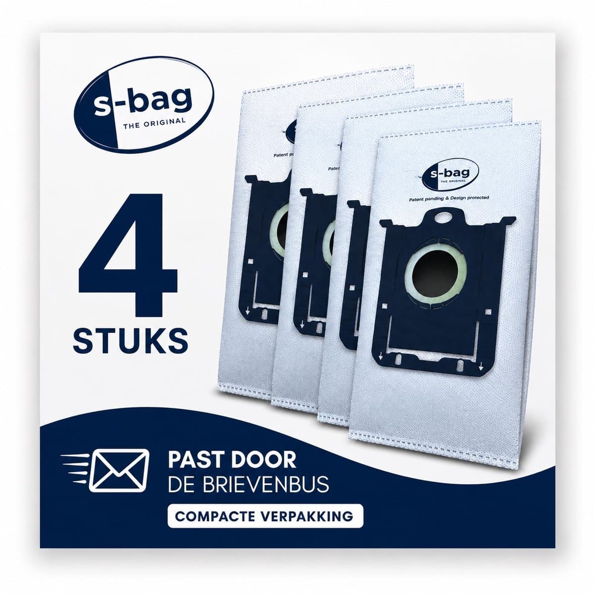 Philips/AEG S-bag BRIEVENBUS Stofzuigerzakken - 4 stuks — afbeelding 1