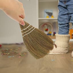 Kleine Bureaubezem - Stofborstel Set - Bureau Keuken Reinigen - Duurzaam Ruimtebesparend - 29 cm Lengte - Diverse Kleuren — thumbnail 2