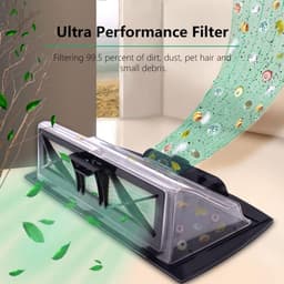 2 stuks Filters - Stofzuigerfilter - Filter voor robotstofzuiger - Stofzuigeraccessoires - Vervangingsfilters - Compatibel met Neato D75 80 85 en de gehele Botvac-serie robotstofzuigers (Wit - 20*6 cm) — thumbnail 5