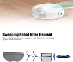 Allecto - Vervangende Onderdelen - Filterborstel - Hoogwaardige kwaliteit - Geschikt voor RoboVac L70 Hybrid - Veegdoek - Onderdeel voor robotsto — thumbnail 4