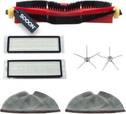 SQOON® Vervangingsset geschikt voor Roborock S5/S6 serie - 7-delige onderhoudskit voor robotstofzuiger - Gelijk aan originele onderdelen - Voor grondig en regelmatig onderhoud — thumbnail 1