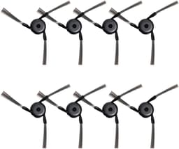 Zijborstels Stofzuiger - Reserveonderdelen Robot - Huis Schoonhouden - Zachte Nylon Haren - 8 Stuks - Zwart — thumbnail 1