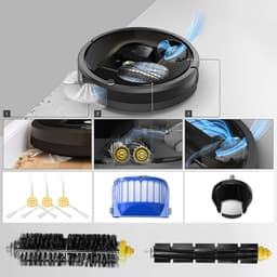 20-delige vervangingsset serie 600 - accessoires voor iRobot Roomba serie 600, 605, 606, 610, 615, 620, 625, 630, 632, 639, 650, 660, 671, 675, 681, 696, filters en borstels 600 - reserveonderdelen — thumbnail 2