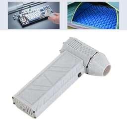 Draagbare Luchtblazer - Mini Jet Blower - Stof Verwijderen - Borstelloze Motor - 15 x 9 x 6 cm - Wit — thumbnail 3