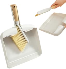Mini Stofpan Borstel - Reinigingsset Klein - Snel Opruimen - Houten Handvat - Compact Formaat - Niet Gespecificeerd — thumbnail 1