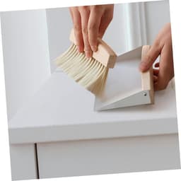 Mini Stoffer Vuilblik - Reinigingsset Bureau - Bureau Schoonmaken - Flexibele Haren - 15.5X10.5X4CM - Wit — thumbnail 5