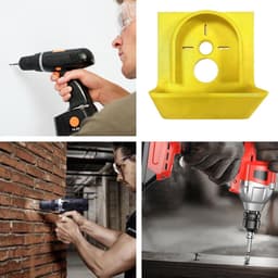 Boorstofvanger - Boorstofopvang - Stofarm Boren - Snelle Montage - 9x8x4 cm - Geel — thumbnail 3