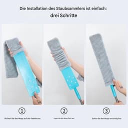 Platte Stofdoek - Microvezel Reiniger - Onder Apparaten - Verstelbare Handgreep - 126 cm - Individueel — thumbnail 5