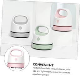 Tafelstofzuiger - Mini Stofzuiger - Bureau Schoonmaken - USB Oplaadbaar - 9.9 x 8.6 cm - Roze — thumbnail 4
