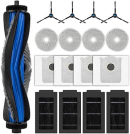 17-delige T50 Pro alles-in-één kit Geschikt voor Ecovacs Deebot T50 Omnidirectionele/T50 Pro Omnidirectionele apparaten: 1 roterende borstel, 4 zijborstels, 4 stofzakken, 4 filters, 4 dweilmatten — thumbnail 1