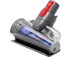 Jumalu Mini Turboborstel geschikt voor Dyson V7 V8 V10 V11 V15 – Anti-Klit Borstel – Matras & Dierenhaar Zuigmond – Huisstofmijt Verwijderaar – Stofzuiger Accessoire – Mondstukken voor stofzuigers