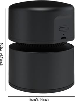 Bureau-stofzuiger – Mini-bureauzuiger – USB-oplaadbaar – Bureau-stofverwijderaar – 360° draaibaar ontwerp – Ideaal voor scholen, kantoren en thuis — Wit — thumbnail 2