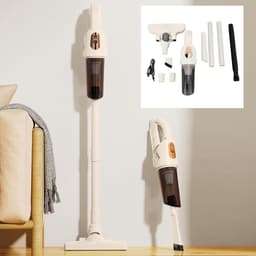 Draadloze Steelstofzuiger - Handstofzuiger Kruimeldief - Huis en Auto Reinigen - 270 graden Roterende Borstel - 100 cm - Zwart — thumbnail 4