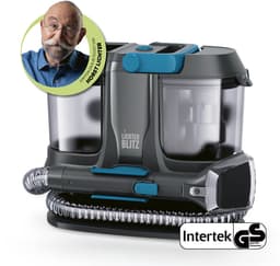 Stofzuiger met wasfunctie – compact apparaat voor het reinigen van bekleding en tapijten met een zuigkracht van 12 kPa | 2-in-1-kierenzuigmond + combizuigmond, 4 m snoer & zelfreinigend | ideaal voor tapijten, bekleding en autostoelen — thumbnail 1