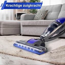Draadloze Stofzuiger - Schoonmaak Hulp - Huis Reinigen - Led Koplampen - 0.8 Liter - Rood — thumbnail 4