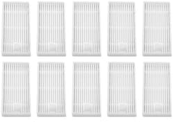 Dailygoods- HEPA Filter Vervangingen - 10 Stuks - Dubbellaagse Filtratie - Glasvezel Filters - Compatibel met V1/V5 Robotstofzuiger - Afmetingen 4,2x8,2x1,5 cm - Stofzuigerfilter — thumbnail 1