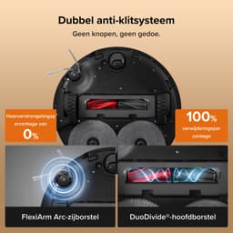 Roborock Qrevo Edge 2-robotstofzuiger-25.000 Pa-7,98 cm ultraslank ontwerp-12 mm dweilheffing-80℃ Warmwatermopwas&Zelfreinigend Station-FlexiArm Technology-RetractSense navigatiesysteem-dubbel anti-klitssysteem-Reactieve AI en Roborock app-bediening. — thumbnail 2