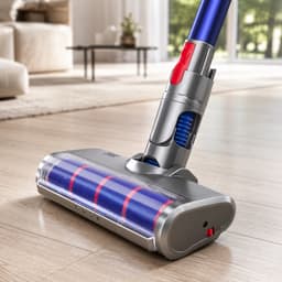 ZENC® Zuigmond Geschikt Voor Dyson V15, V11, V10, V8 & V7 Steelstofzuiger - Zachte Borstel - Vloerborstel Met 4 LED Lampen - Opzetstuk - Mondstuk - Stofzuigeraccessoires - Grijs — thumbnail 2