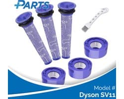 Dyson SV11 Filters (7 Stuks, Plus.Parts® alternatief voor 965661-01 / 967478-01)