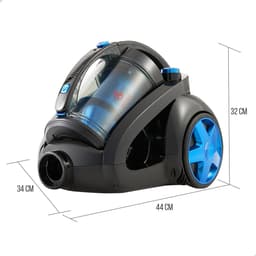 Stofzuiger zonder zak - Krachtige reiniger - Huisdierhaar verwijderen - Geavanceerde cycloontechnologie - 900 watt vermogen - Blauw — thumbnail 2