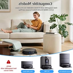 Stofzakken voor robotstofzuigers, 12 stuks, actieve koolstof, grote capaciteit, 3 liter, geschikt voor Ecovacs Deebot X11 Pro Omni — thumbnail 5