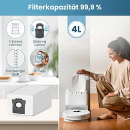 17 stuks accessoires voor Dreame D10 Plus Gen 2 - Inclusief 1 hoofdborstel, 4 stofzakken, 4 schoonmaakdoeken, 4 HEPA-filters, 4 zijborstel — thumbnail 2