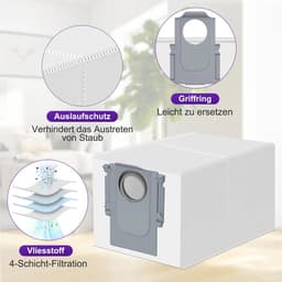 Stofzakken voor Roborock Qrevo/Saros-serie stofzuigers. Stofzakken voor Qrevo S/Saros 10R / QV 35A / QRevo Pro/Edge/Curv/Master/S8 MaxV. — thumbnail 3
