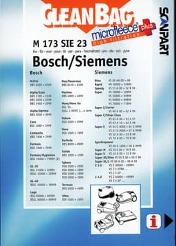 CleanBag stofzuigerzakken 4 stuks - Geschikt voor Bosch Siemens - D E F G H - Inclusief 1 filter - Alternatief — thumbnail 3