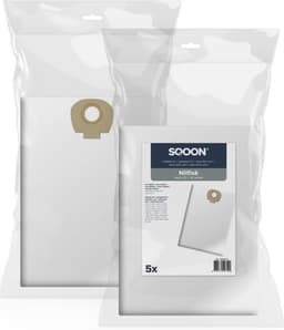 SQOON® Stofzuigerzakken Geschikt voor Nilfisk Alto / WAP / KEW AERO 20/25 & Makita VC2010 / VC2512 / VC3011 - 5 Stuks — thumbnail 1